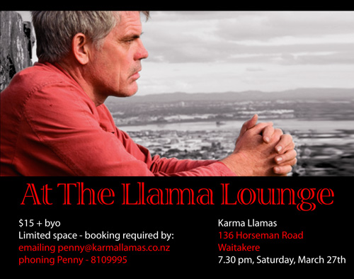 Luke at Llama Lounge on 27th March